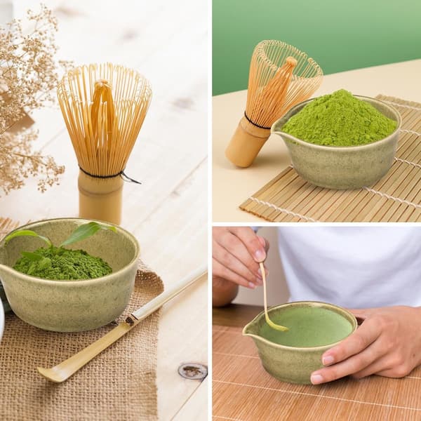 Premium Matcha Set - Matcha Set - Japansk teceremoniset - Bambuvisp, Matcha-skål - Matcha-verktyg - Matcha-presentförpackning
