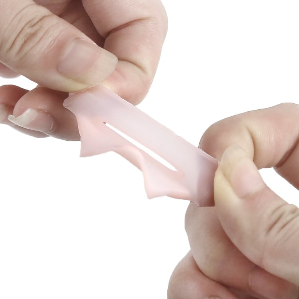 Ingrodda tånagelkorrigeringshylsor, 4 par elastisk silikon ingrowth