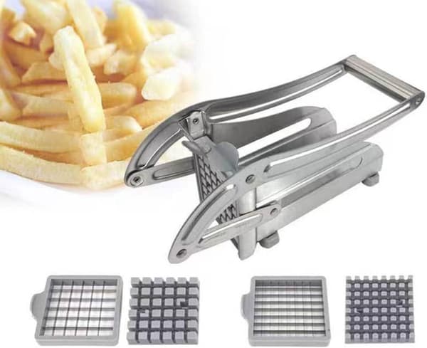 1-2-pakning Pommes Frites Kutter Rustfritt Stål Potetkutter Grønnsakskutter (1-pakning)