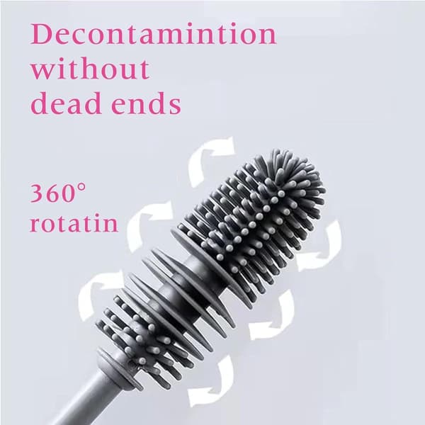 Pitkä lasiharja - Puhdistusharja - Kestävä lasiharja - Harmaa