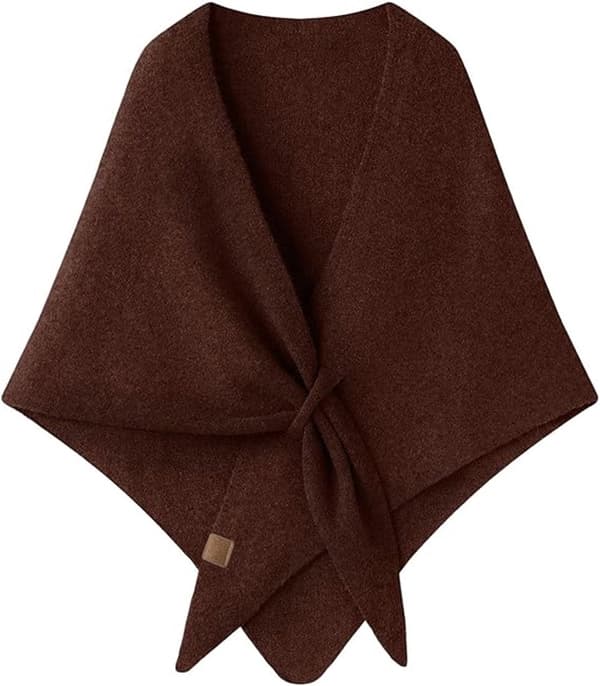 ING Skjerf for kvinner - Strikket skjerf - 180×70cm - Brun