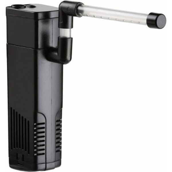 Akvarium internt filter med 3W 350L/H strømningsvannpumpe, internt filter for ferskvannsakvarium opptil 40L