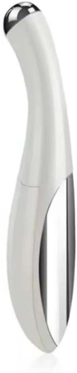Elektrisk ögonmassager - Ansiktsvårdspenna - Hudföryngring - Vibrationsteknik - 11,7 cm - Vit