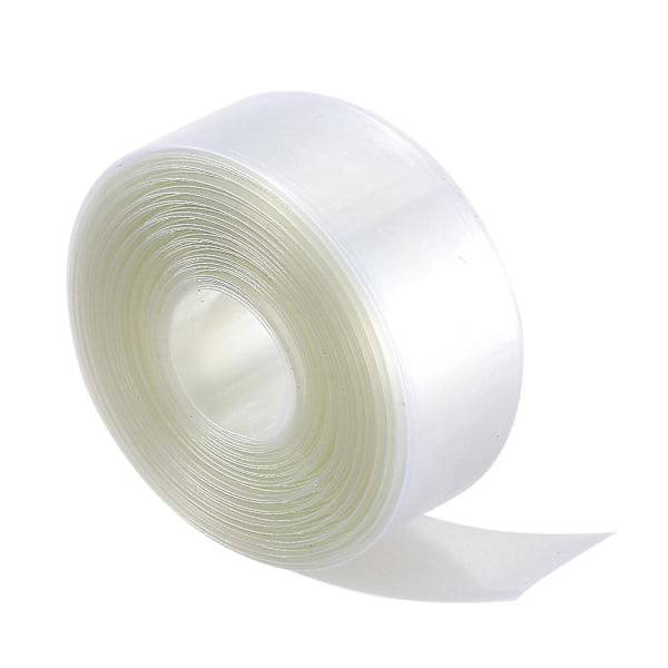 10 metriä 23 mm leveää PVC-lämpö kutistuvaa putkea, läpinäkyvä, 1 x AA-paristolle