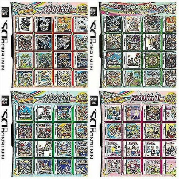 520 i 1 spil multi til Ds Nds Ndsl Ndsi 3ds Xl