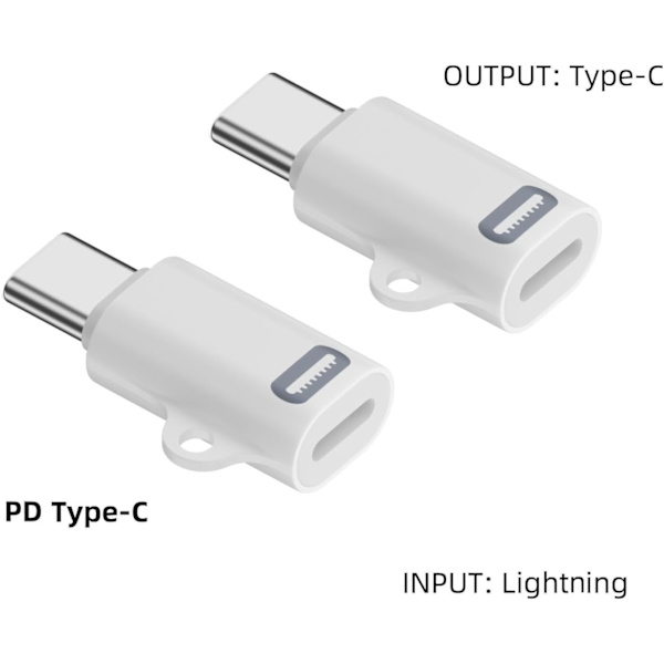 Lightning till USB-C-adapter för t.ex. iPhone 15 Second generation