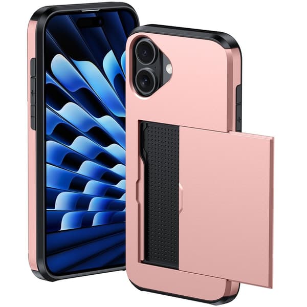 iPhone 16 Plus -puhelinkotelo korttipidikkeellä.