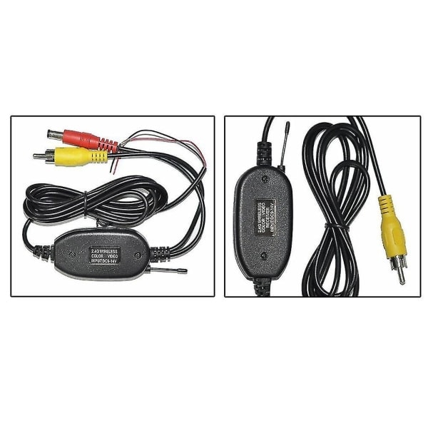 Auton peruutuskamera DC 2.4ghz suodatinsovitin tasasuuntaaja (1 kpl, musta)