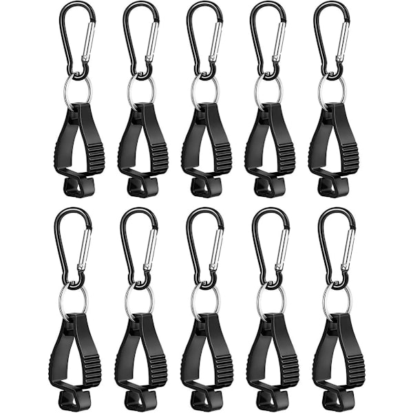 10-delt handskeklips - Handskeklips til opbevaring - Sort