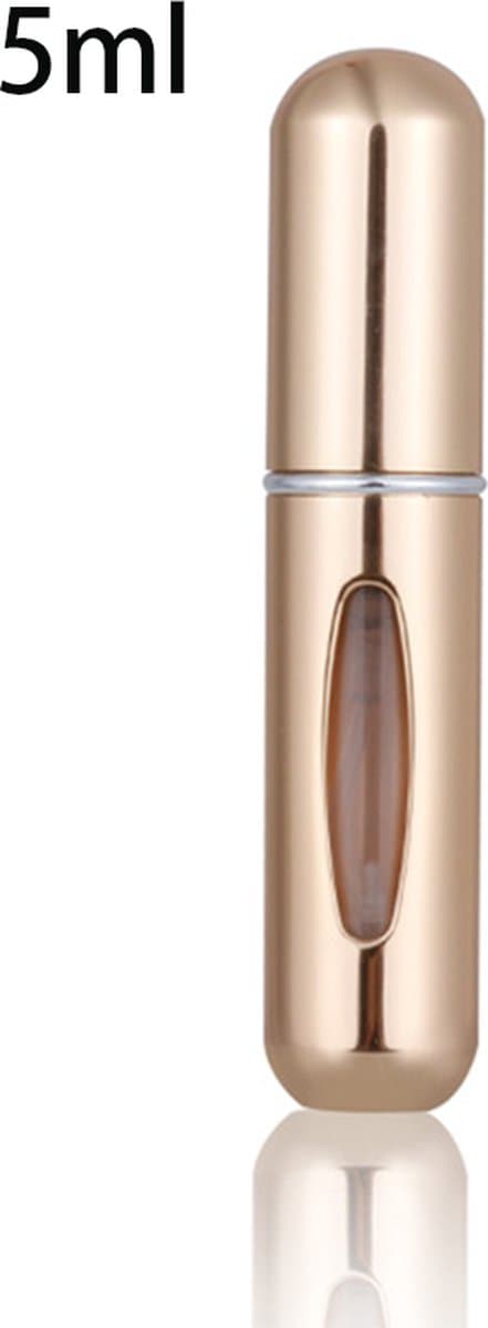 Parfyme Atomizer Refillable Gull Mini Parfymeflaske Flaske 65 Sprayer Parfyme Atomizer Refillable Lommebok Atomizer for Parfyme Ta-Med Mini