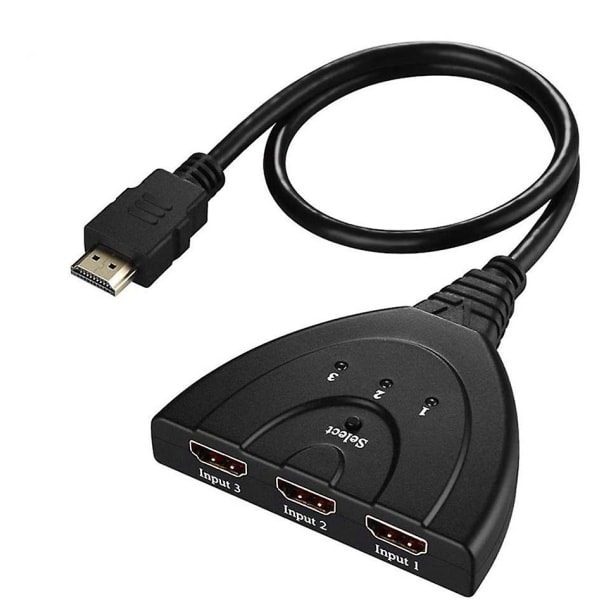 3-Port HDMI-omkopplare Intelligent 3x1 Auto Switch Selector