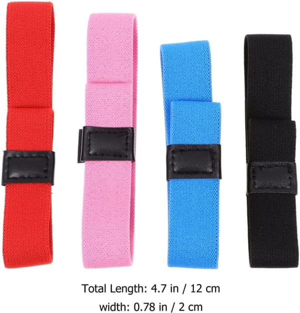 Bento-bokser med elastiske stropper, 4-pakning, for sikre og forseglede bento-bokser.