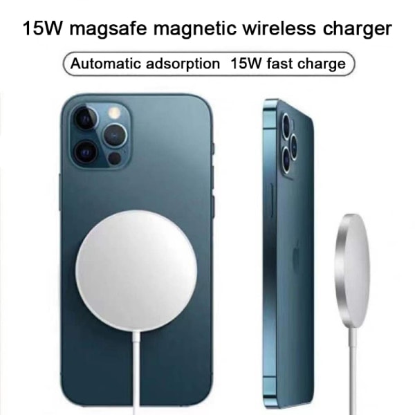 MagSafe-laddare för Apple iPhone Magnetisk Trådlös Laddningsplatta