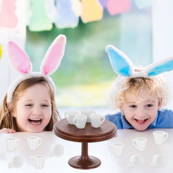 Nukkekodin Mini Kahvikupit, Pienoiskoossa Mukikupit Teekuppi, 20 kpl