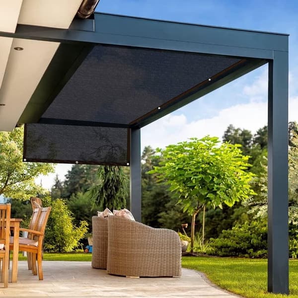 Solbeskyttelsesnet - Skyggedug - Havebeskyttelse - 70% Skyggeprocent - 2 x 2 m - Sort
