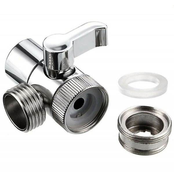 Blandebatteri Diverter Vaskeservantkran Vannkran Deler Adapter For Vaskemaskin. (sølv)(1 stk)