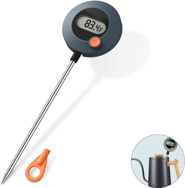 ING Mattermometer - Kjøkkentermometer - Steketermometer - Rustfritt stål - Maksimal temperatur opptil 250 grader Celsius