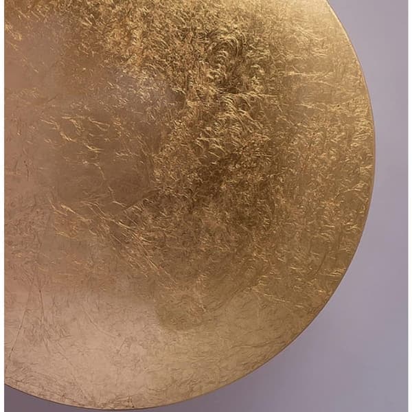 LED indendørs væglampe, 7W, eclipse-tema design, 20 cm diameter, til stue, soveværelse og trappe, guldfarve.