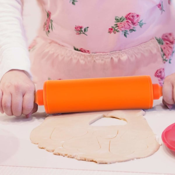 Liten kavel för barn, 3-grepp kavel silikon Non Stick kavel för hemmaköket