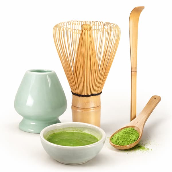 Matcha Set, Set om 7, Matcha Startkit, Matcha Visp, Det Perfekta Setet för Traditionell Matcha, Bambu, Vackert Förpackad