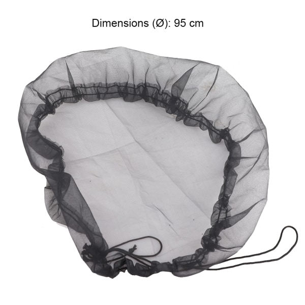 PE-material rund vanntett deksel, 95 cm i diameter, rivebestandig design