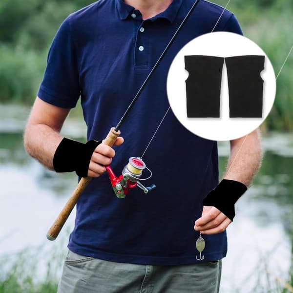 Handledsstöd, handledskompressionsärm, 4 stycken, handledsbandage, handledsstöd höger, svart