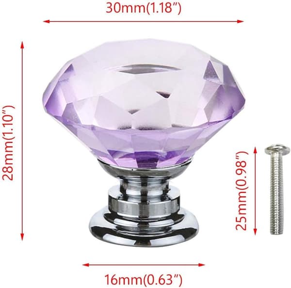 ING 8 runde skabsknopper - 30 mm diameter - skabsknopper - møbelknopper - (sort)