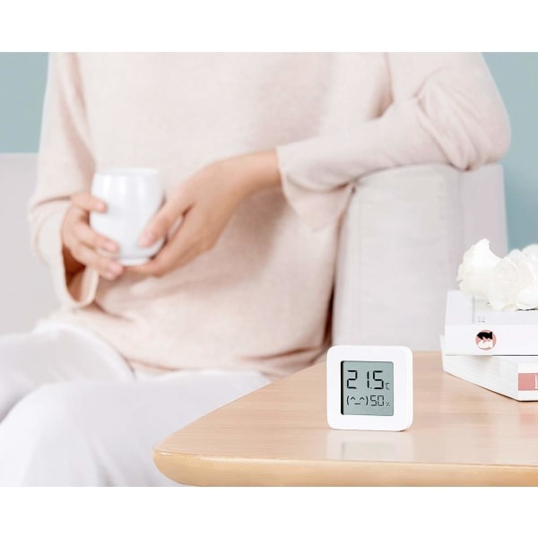 Xiaomi MI Temperatur-/Fugtighedsmåler 2 Sensor, Præcis Indendørs Klimastyring