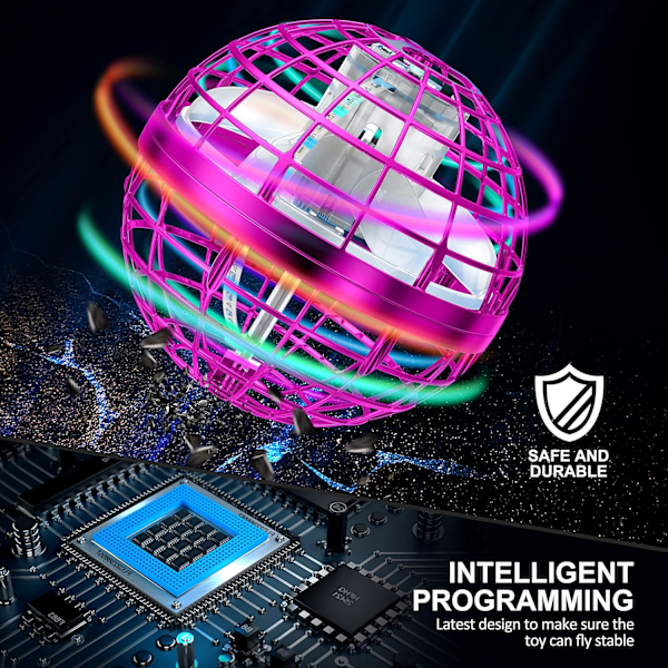 AMERFIST Flygande Boll Leksak, Hover Orb, 2022 Magisk Kontroller Mini Drönare, Boomerang Spinner 360 Snurrande UFO Säker Barn Vuxen