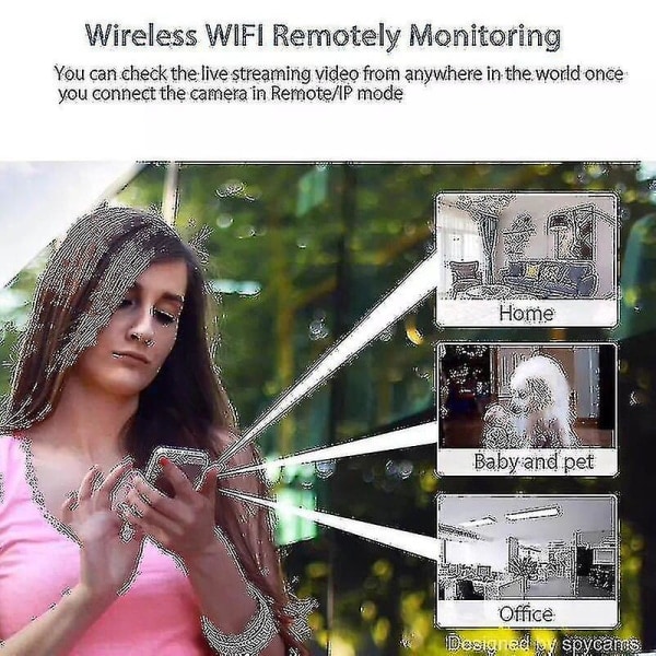 Mini Kamera 1080p HD Trådløs IP-kamera Nattsyn Fjernkontroll Overvåkingskamera Wifi Kamera