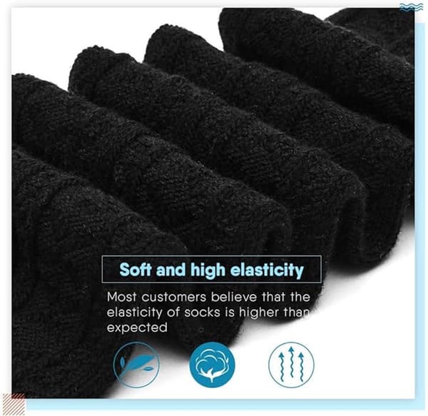 ING Knestrømper - Over-kneet strømper - 100 cm lengde - Størrelser 36-40 - Svart