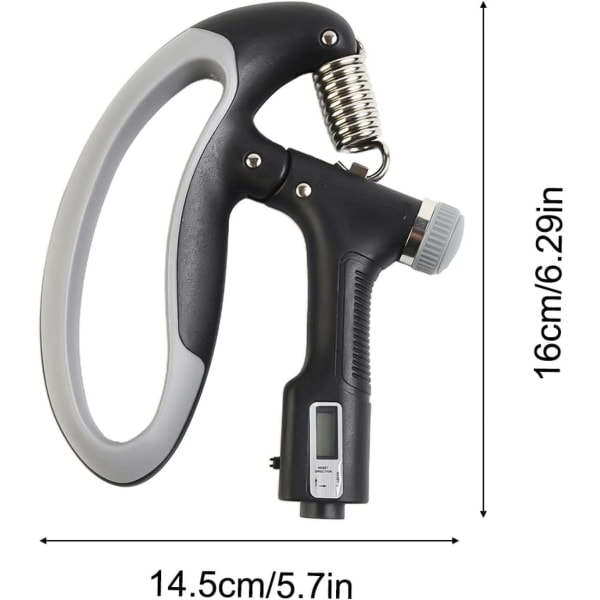 Gripstyrkeforsterker - Justerbar 10-100kg Håndgrepstrener - Rustfritt Stål Fjær - Ideell for Styrketrening