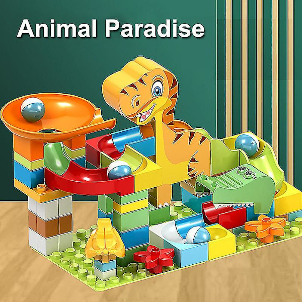 Bedetter Koko Marmori Kilpailu Juoksu Blokki Labyrintti Pallo Rata Rakennuspalikat Suppilo Liukumäki Asennus Tiilet Pedagogiset Lelut Lapsille Lahjat D 200pcs with base