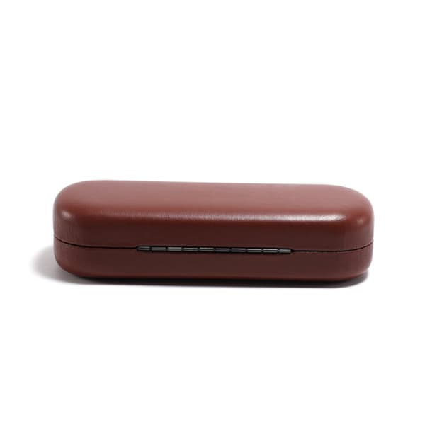 ING Brilleetui - PU - 16 x 6,4 x 3 cm (brun)