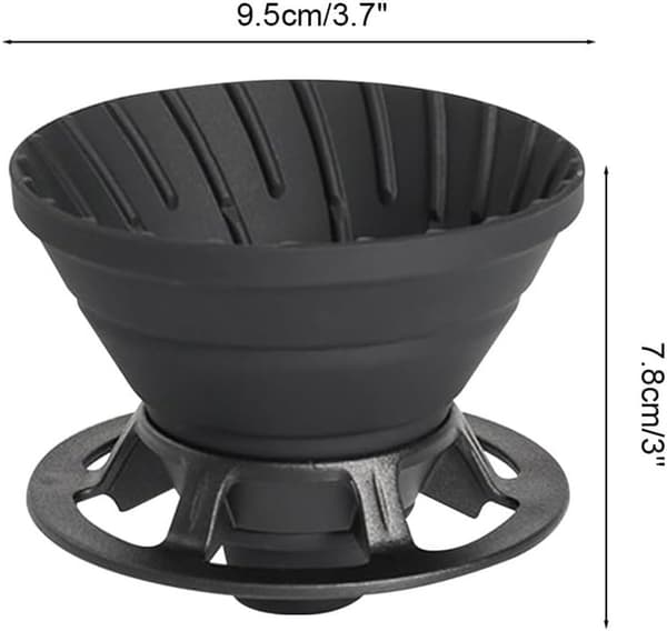 ING Kaffedrypfilter, foldbart silikone kaffefilter, bærbar genanvendelig kaffemaskine, egnet til , , og brug