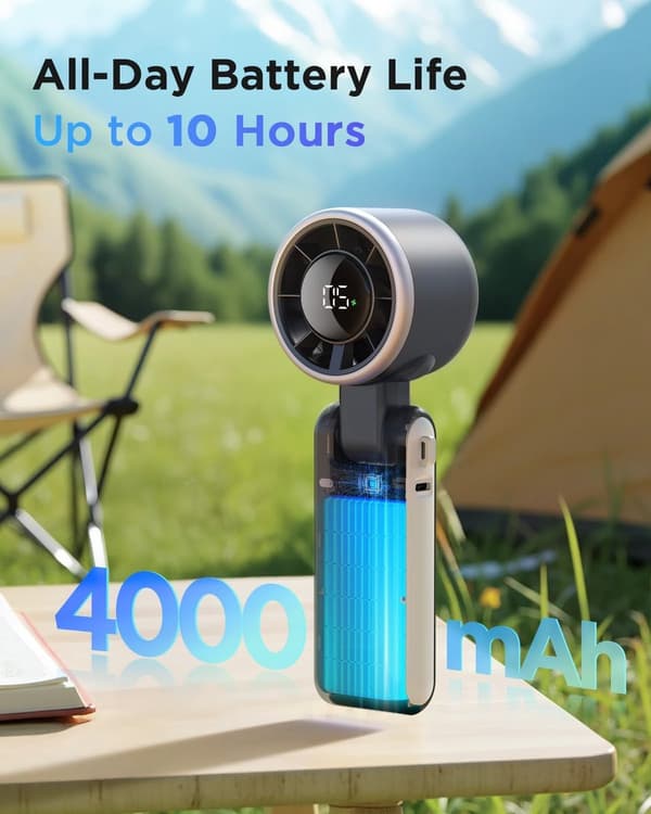 Håndholdt ventilator - Miniventilator - Bærbar