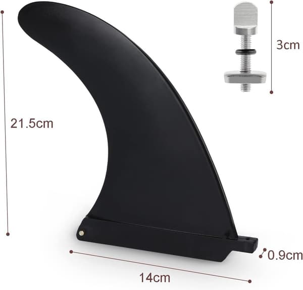 Avtakbar finne for stand-up paddleboards, kajakker, SUP surfebrett, longboard - universal