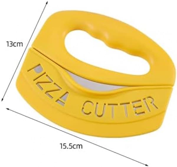 Pizzakutter Pizzavuggekniv Ultraskarp Pizzakutter i Rustfritt Stål Ergonomisk Pizzakutter i Rustfritt Stål for Kutting av Pizza og Separasjon av Deig