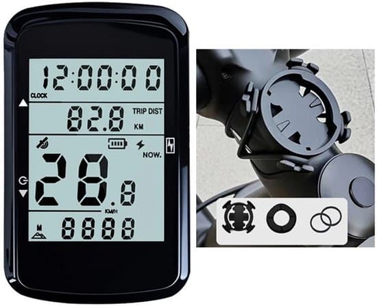 Cykelcomputer - Hastighetsmätare GPS - 2,4-tums med LED-belysning