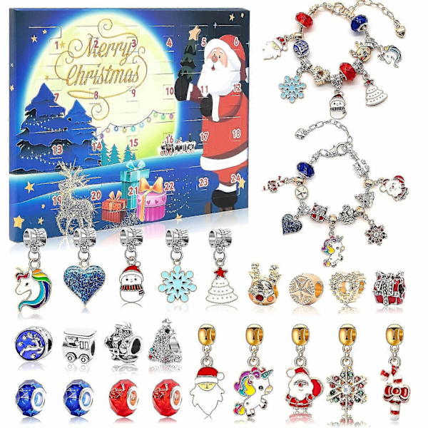 Exclusive 24-Day Countdown Calendar Golden Christmas Blind Box Set Creative Ornaments Christmas Gift