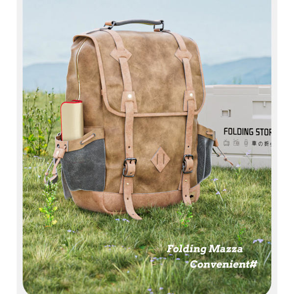 Bærbar foldeskammel - Pakbar campingstol til camping, pendling og fiskeri, kompakt stativdesign (100 kg kapacitet)