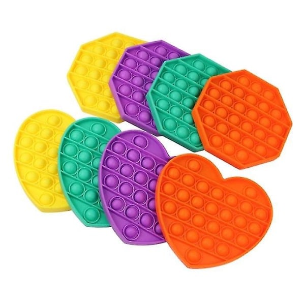 Stuff Certified® Pop It - Fidget Anti Stress Leksak Bubbla Leksak Silikon Fyrkantig Vit