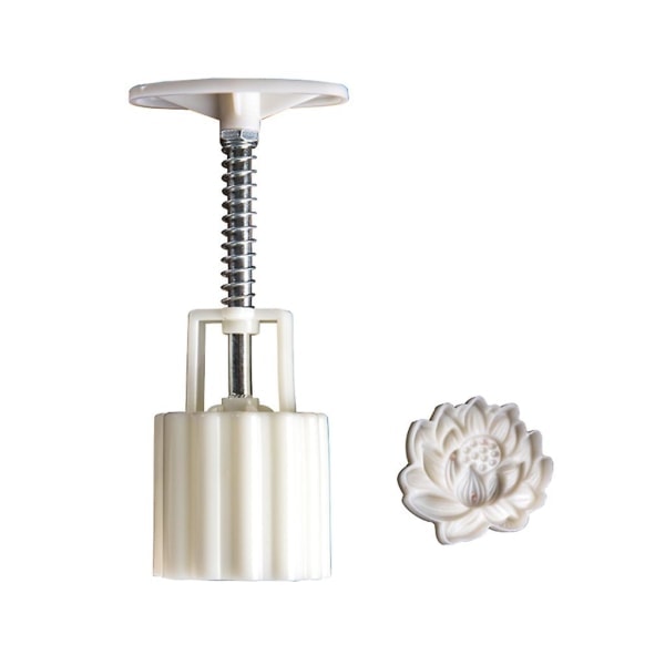 50g Månekakeform Midt Høst DIY Håndtrykk Lotus Cookie Stempel Bakeriverktøy[HkkK] 50g