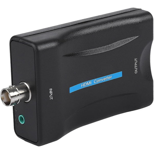 Koaxial till HDMI-adapter BNC till HDMI-omvandlare Koaxial till HDMI-omvandlare för TV-antenn 1080p/720p HD-skärm Videoadapter Övervakningsmonitor ...