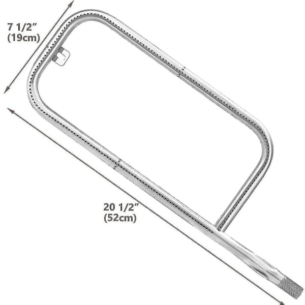 Utskiftingsbrennerrør for Weber Q200 Q220 Q2000 Q2200 gassgrill - 41862