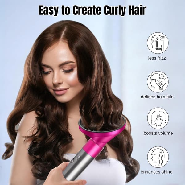 ING-feste for Dyson Hair Styler Diffuserfeste Hårfønerdiffuser for Airwrap Styler HS05 HS03 HS01-omformer som gave til din kone Rød