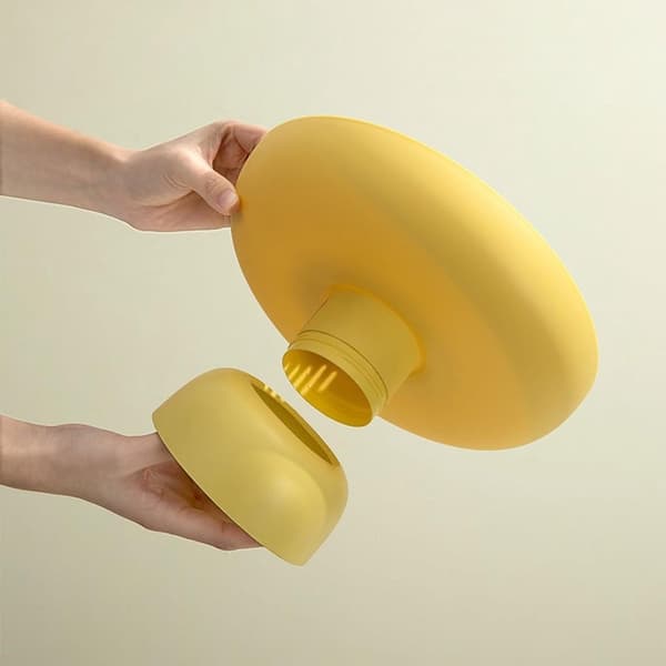 Multifunksjonell fruktskål - moderne og praktisk - 1 stk - gul