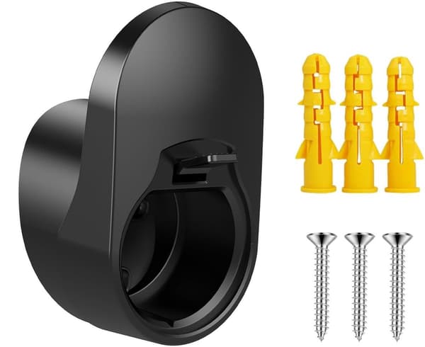 Ladekabel bilmonteringsbeslag - universal kabelholder til elbil - sort