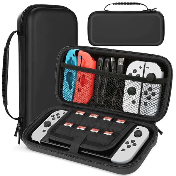 Hårdt Opbevaringsetui - Etui til Nintendo Switch - Organizer sort