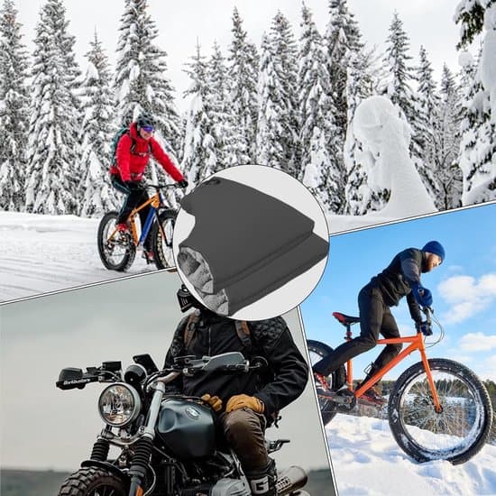 ING Vinterhandsker - Ekstra tykke cykelhandsker - 30x35cm - Sort